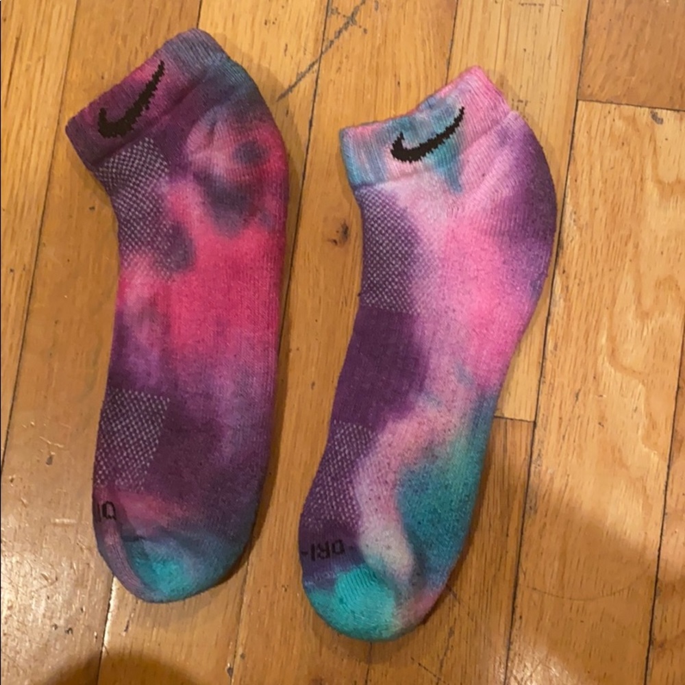 Tie dye Nike socks